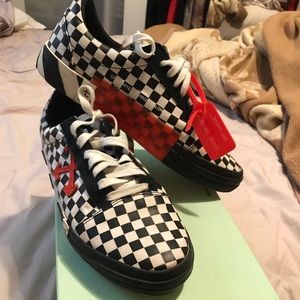 off white vulc checkered